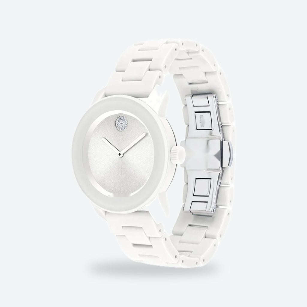 Women's White Dial Watch, view 3