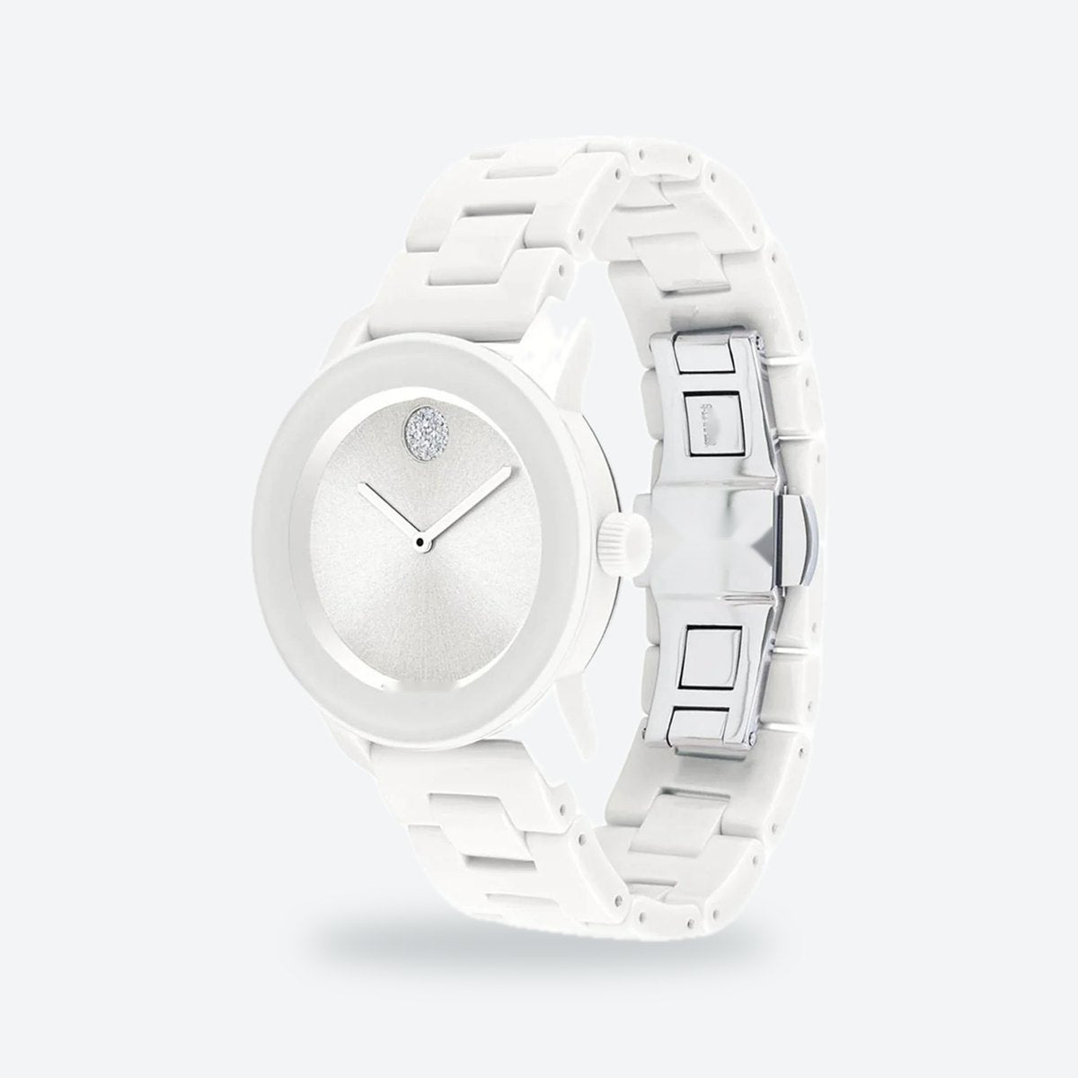 Women's White Dial Watch, view 3