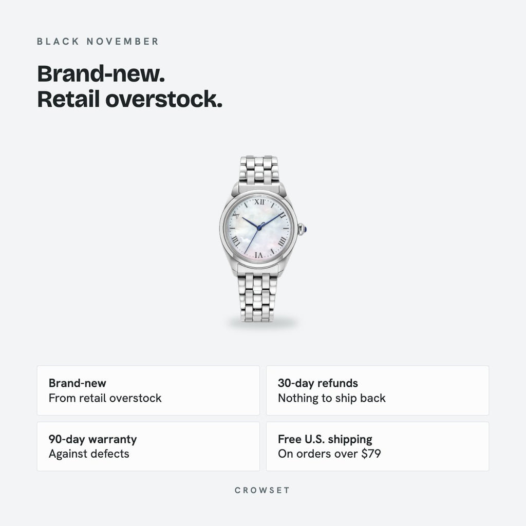 Women's 33mm White Dial Watch, details