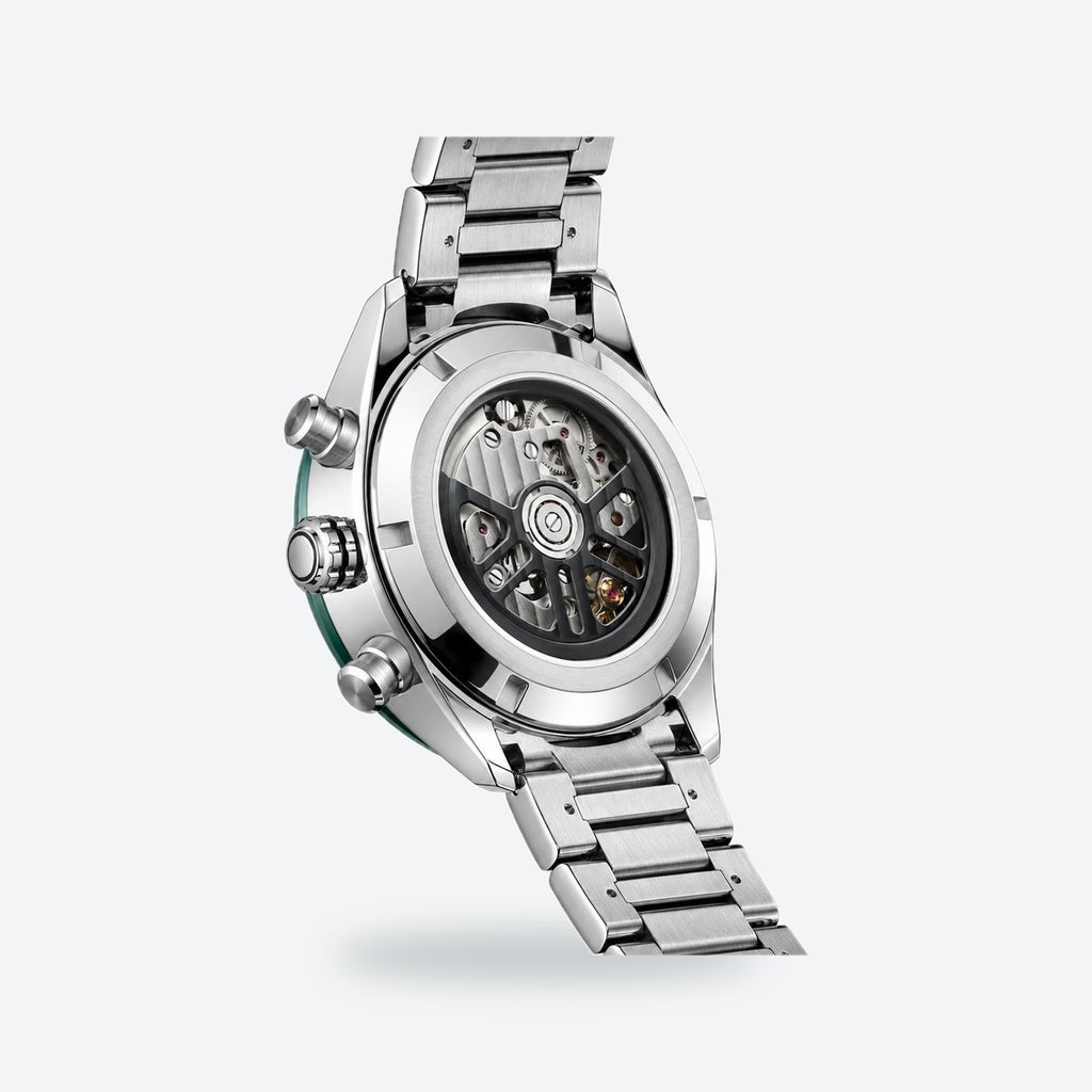 Men's 44mm Green Dial Chronograph Watch, view 5