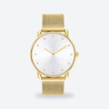 Women's 36mm White Dial Watch, Steel Bracelet, Gold-Tone, White dial / Gold-tone