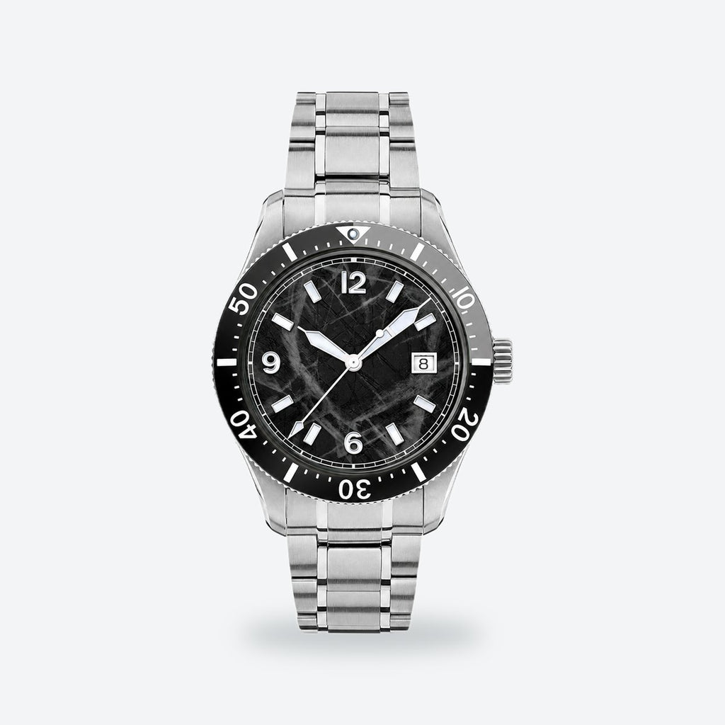 Men's 41mm Black Dial Chronograph Watch, photo