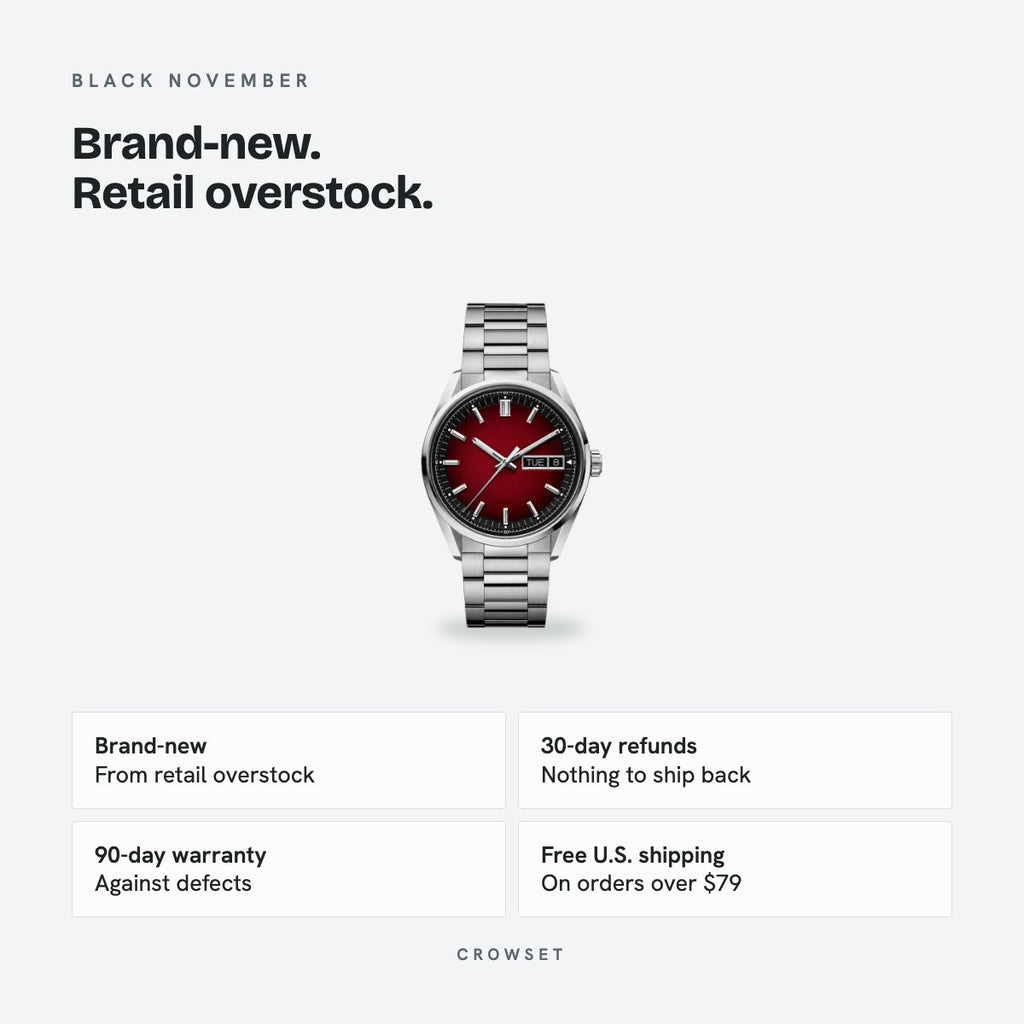 Men's 41mm Red Dial Automatic Watch, details