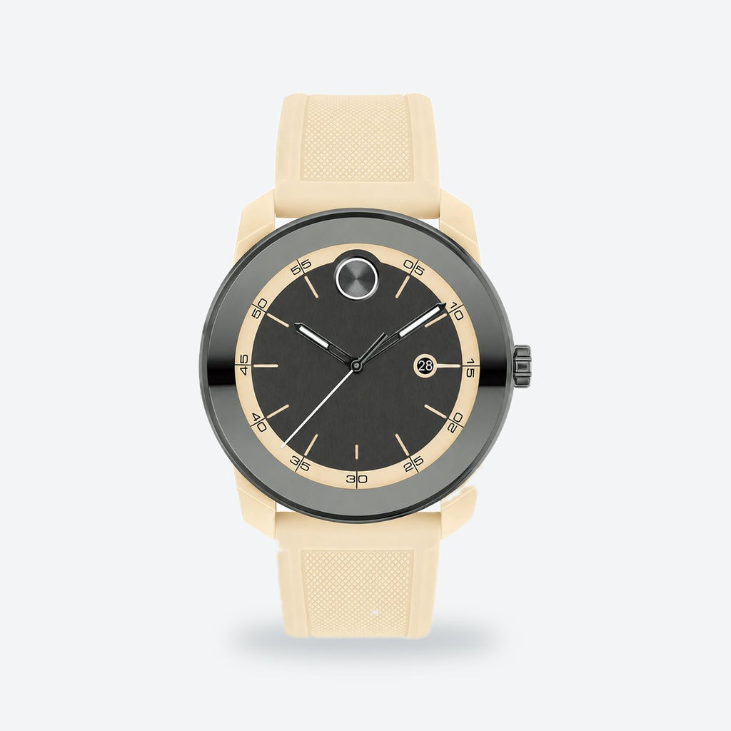 Men's 42mm Gunmetal Dial Watch, Gunmetal dial / Sand
