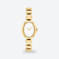Women's 22mm White Dial Watch, Steel Bracelet, Gold-Tone, Style 2, photo