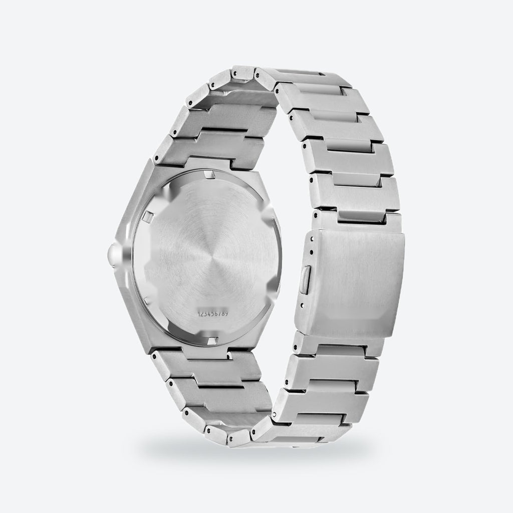 Men's 39mm Blue Dial Watch, Steel Bracelet, view 5