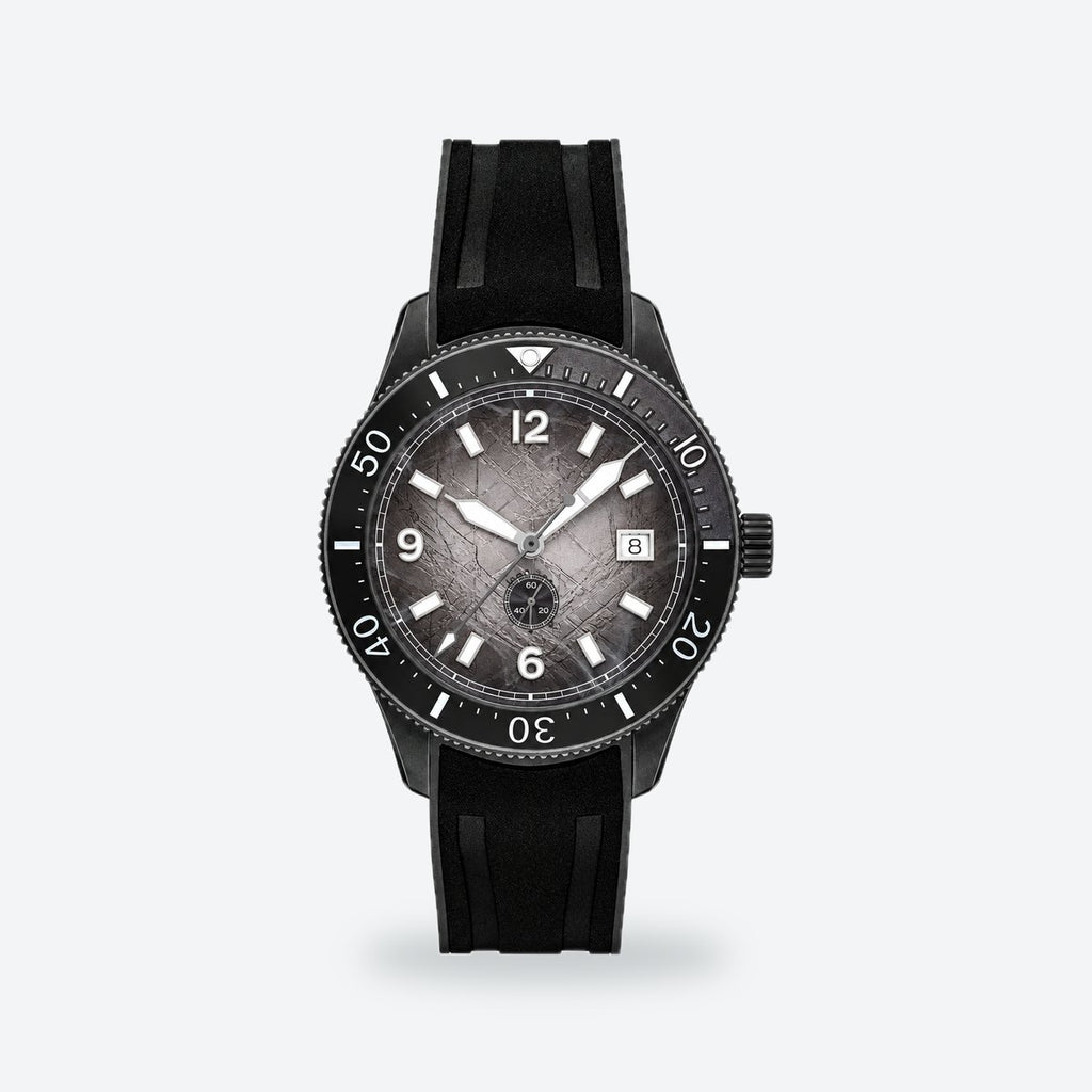 Men's 41mm Black Dial Chronograph Watch, Steel Bracelet, photo