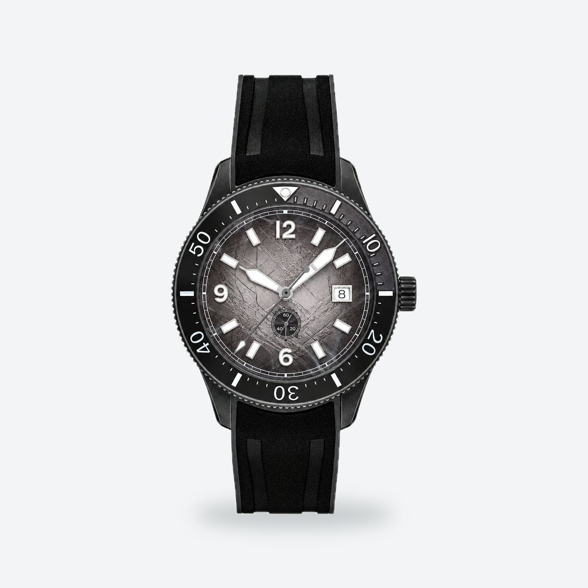 Men's 41mm Black Dial Chronograph Watch, Steel Bracelet, photo