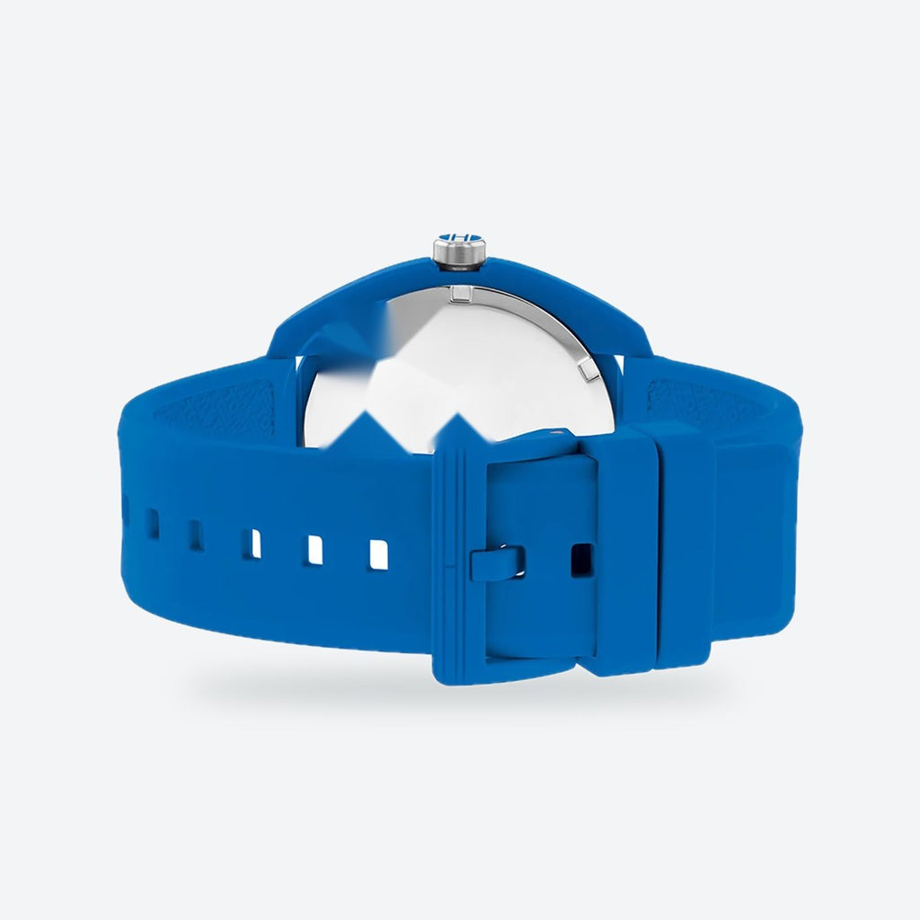 Men's 45mm Blue Dial Watch, Rubber Strap, Style 2, view 4