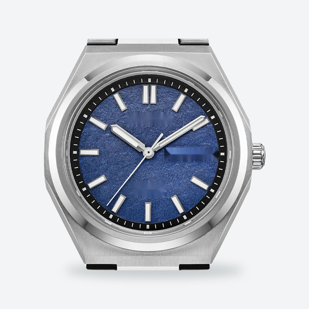 Men's 39mm Blue Dial Watch, Steel Bracelet, view 3
