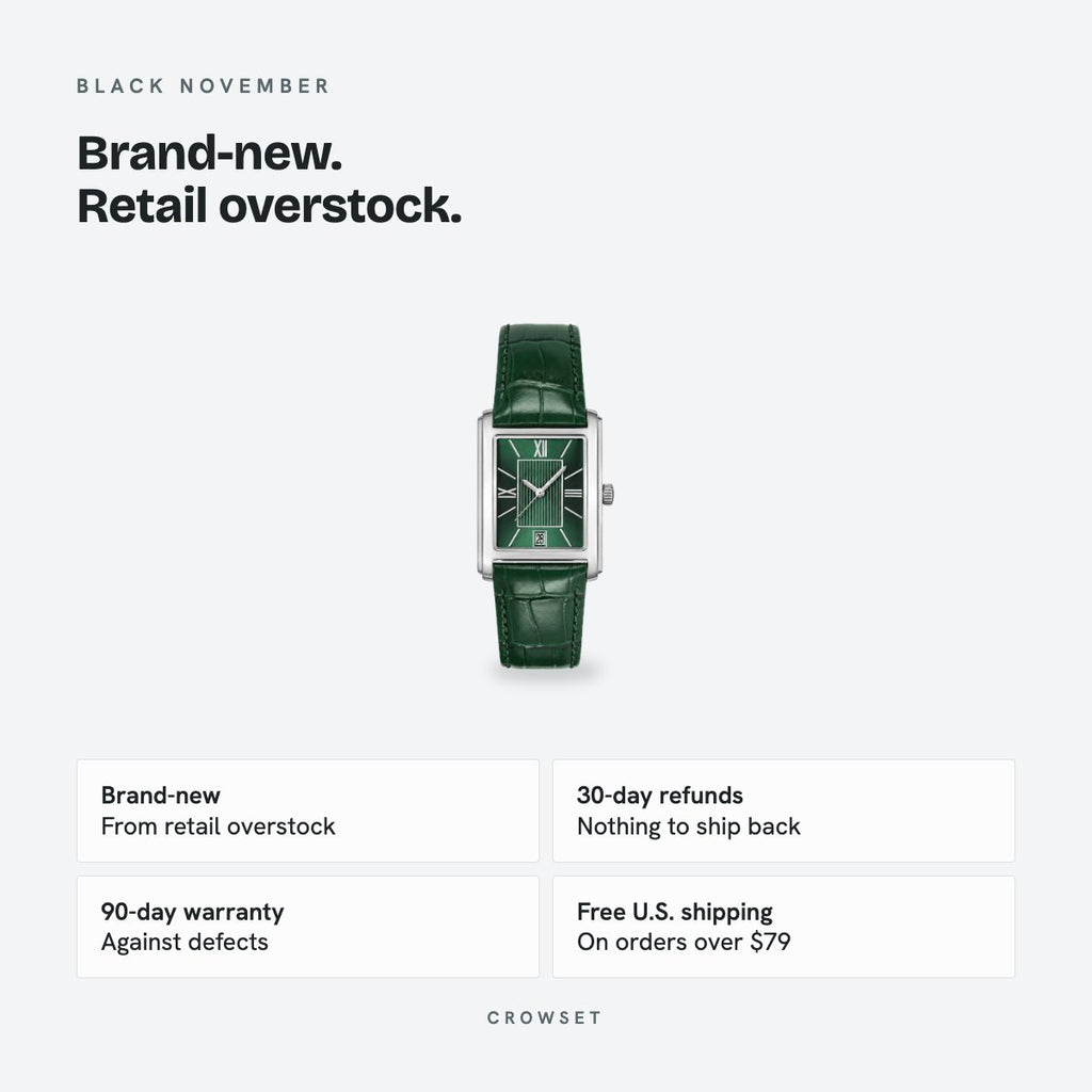 Men's 39mm Green Dial Watch, details