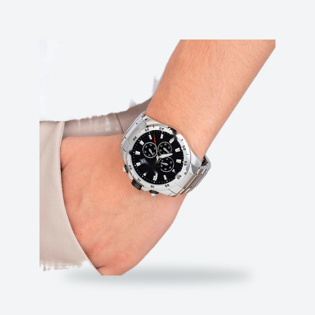 Men's 45mm Black Dial Watch, view 2