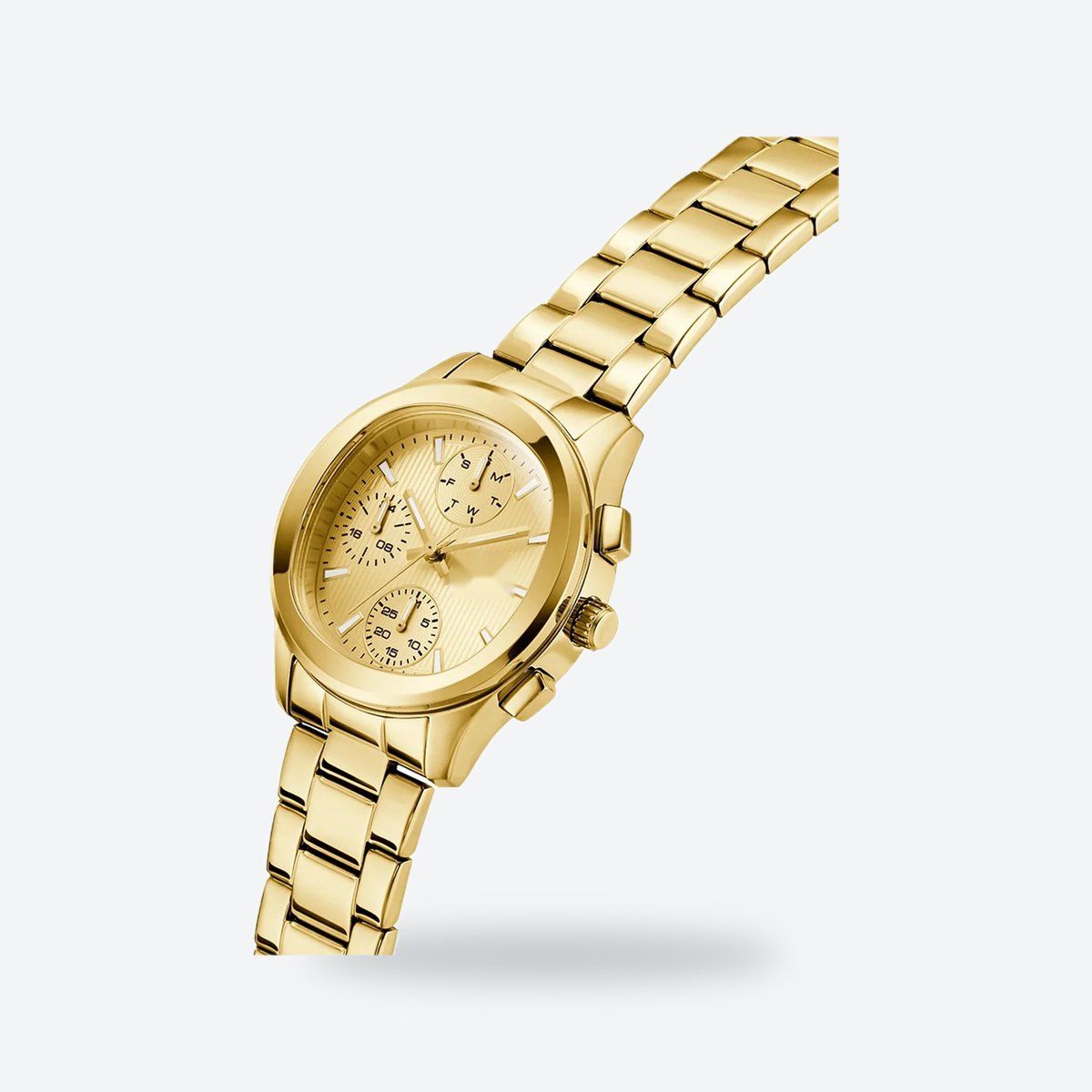Women's 36mm Gold Dial Chronograph Watch, view 5