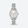 Women's 34mm Silver Dial Watch, Steel Bracelet, Silver dial / Silver-tone