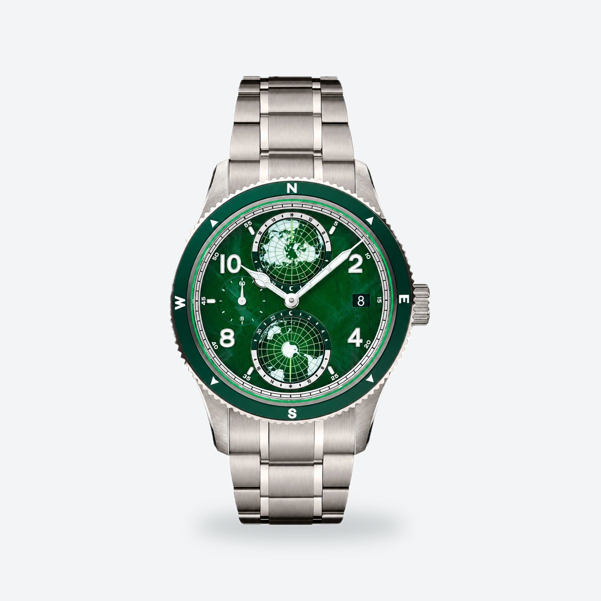 Men's 42mm Green Dial Chronograph Watch, photo