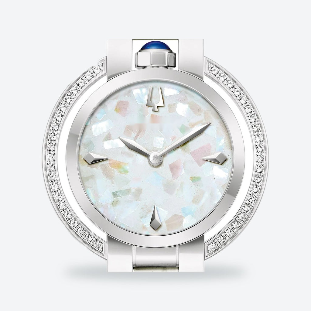 Women's 30mm White Dial Watch, Leather Strap, view 2