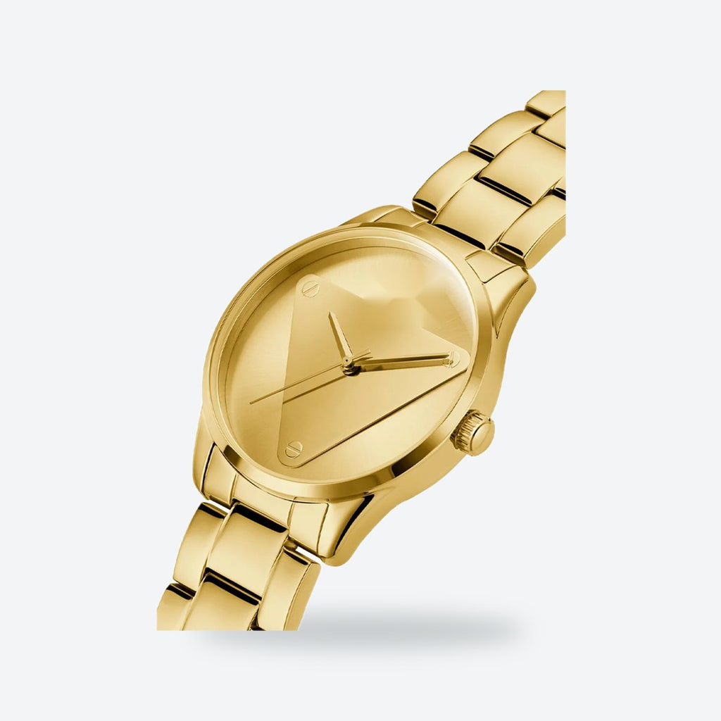 Women's 36mm Gold Dial Watch, Steel Bracelet, Gold-Tone, view 5