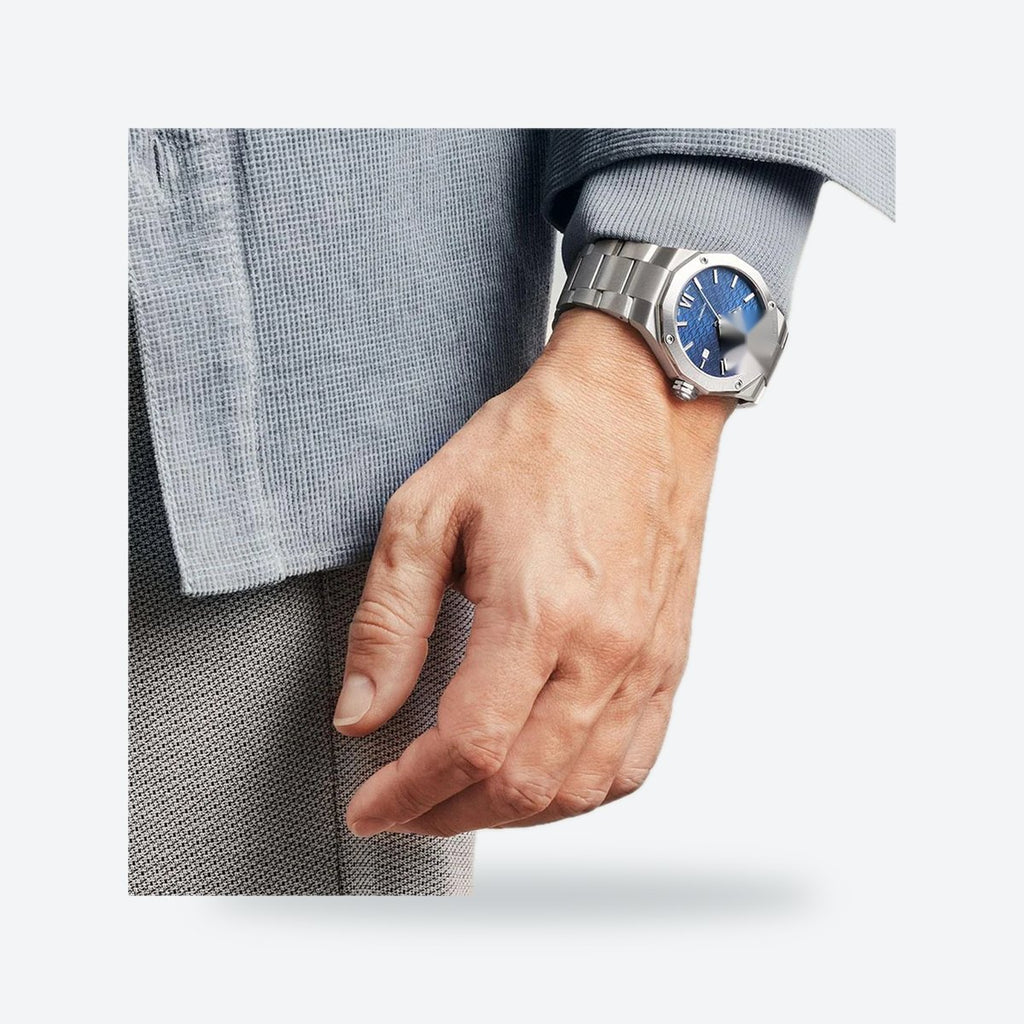 Men's 42mm Blue Dial Automatic Watch, view 6