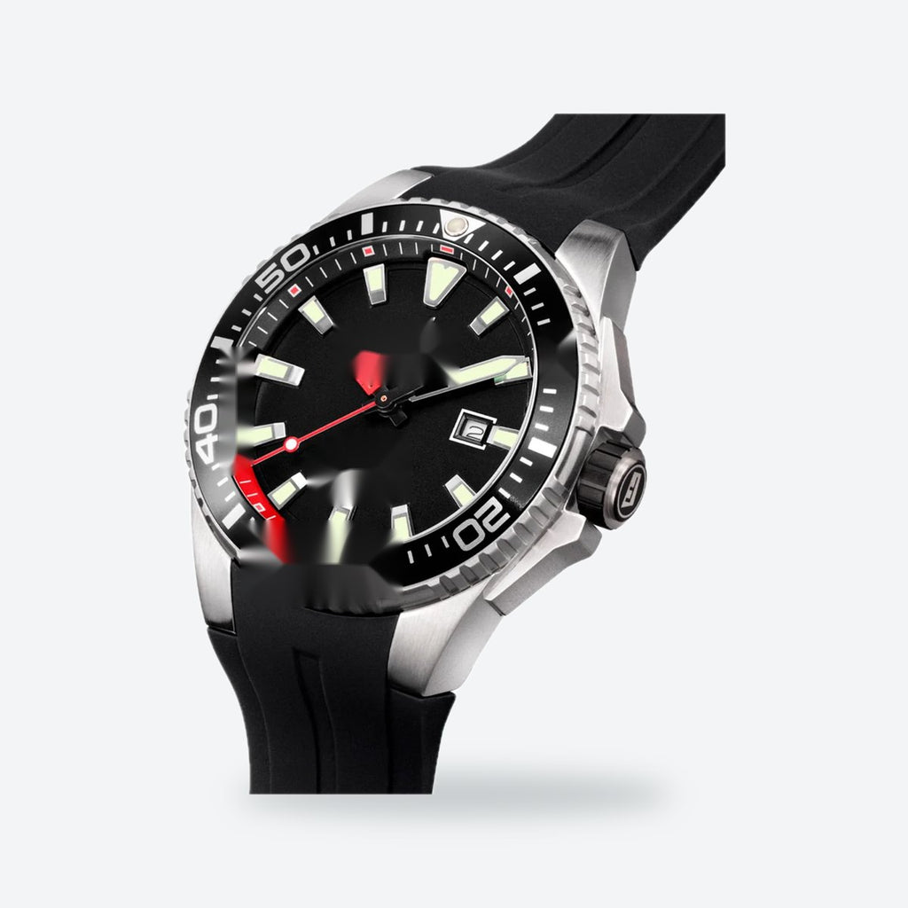Men's 46mm Black Dial Watch, view 3