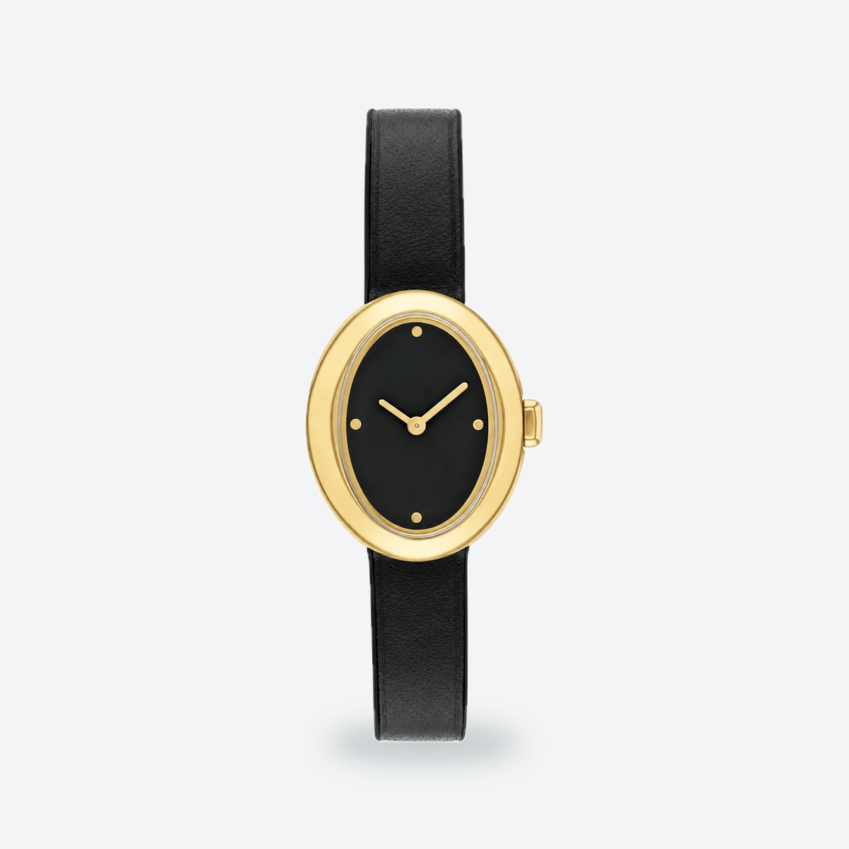 Women's 22mm Brown Dial Watch, Black dial / Black