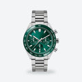 Men's 44mm Green Dial Chronograph Watch, Green dial / Silver-tone