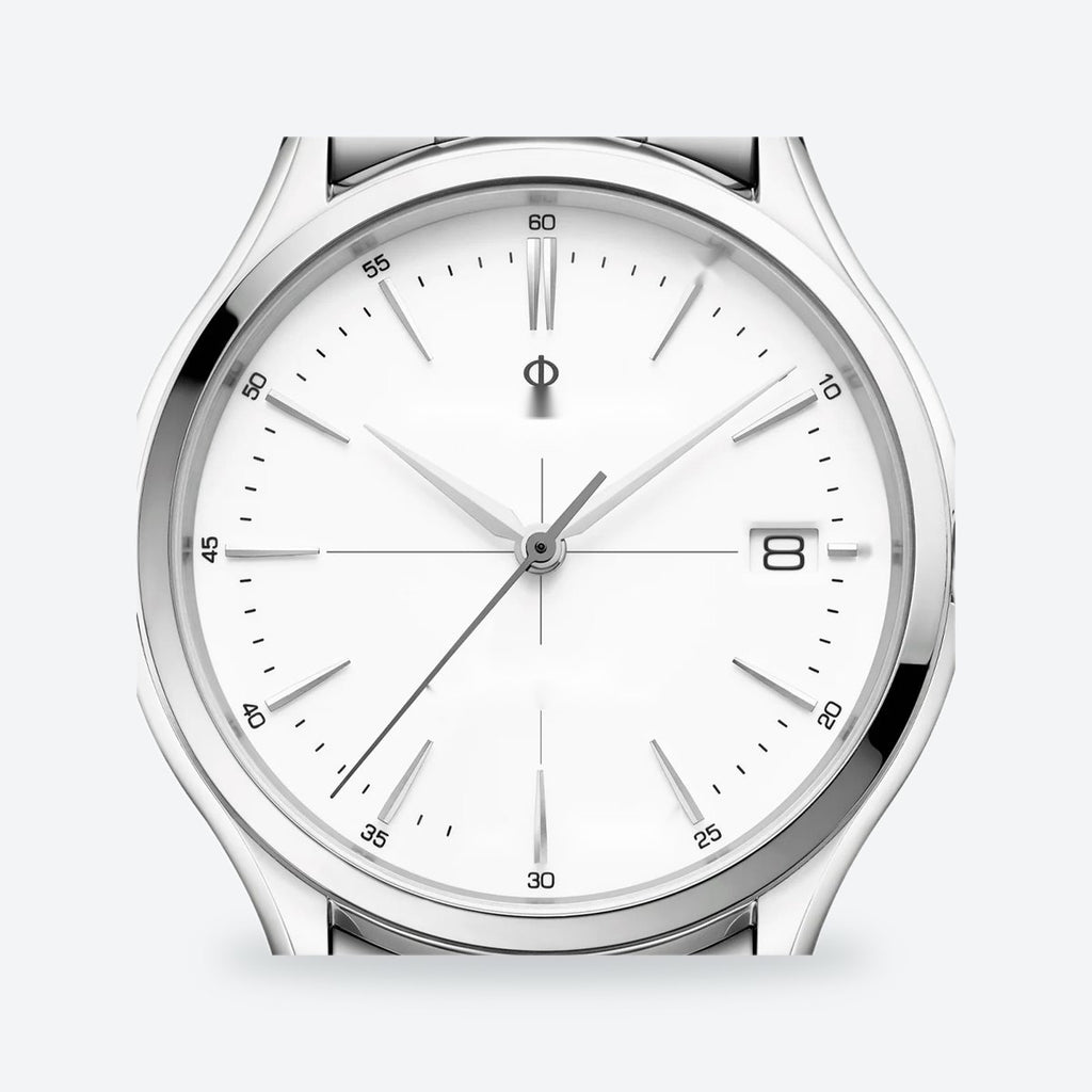 Men's 40mm White Dial Automatic Watch, view 2