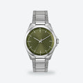 Men's 41mm Green Dial Watch, Steel Bracelet, Green dial / Silver-tone