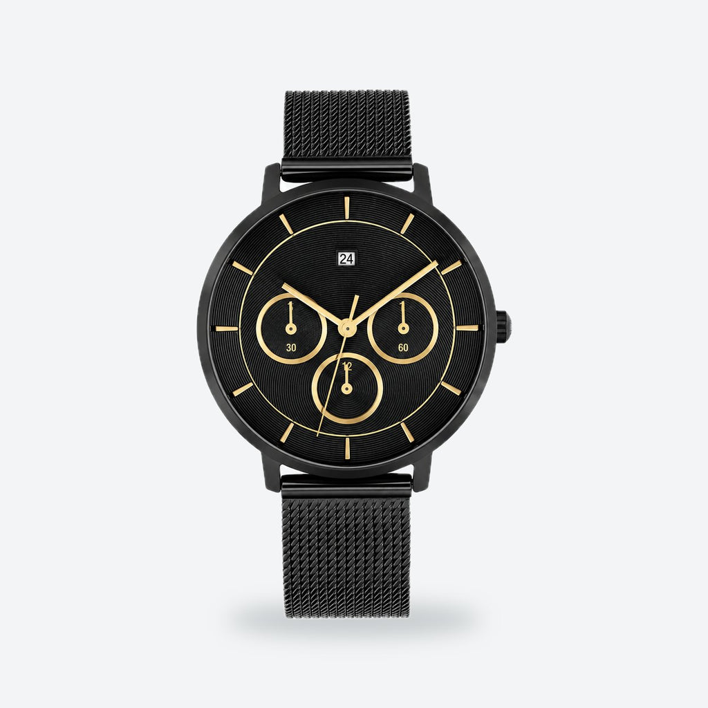 Women's 36mm Taupe Dial Watch, Black dial / Black