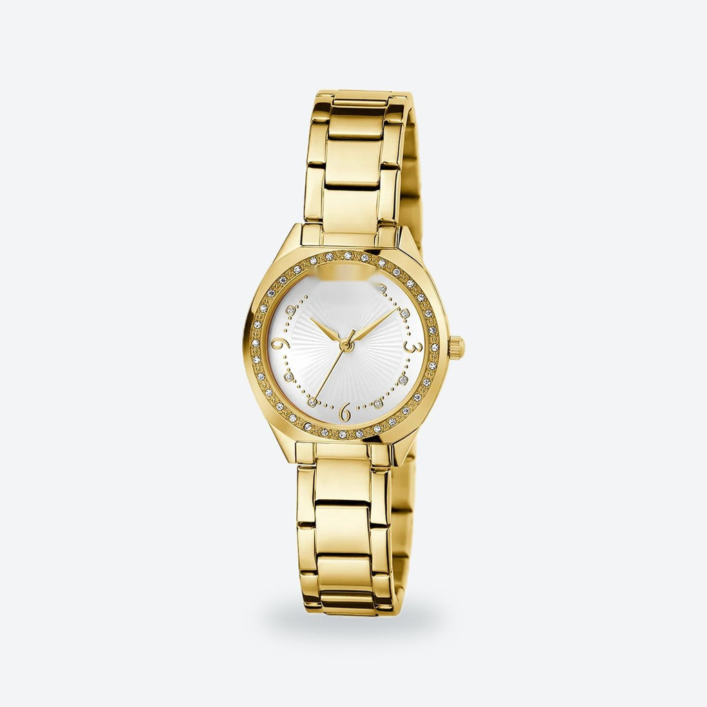 Women's 30mm White Dial Watch, Steel Bracelet, view 6