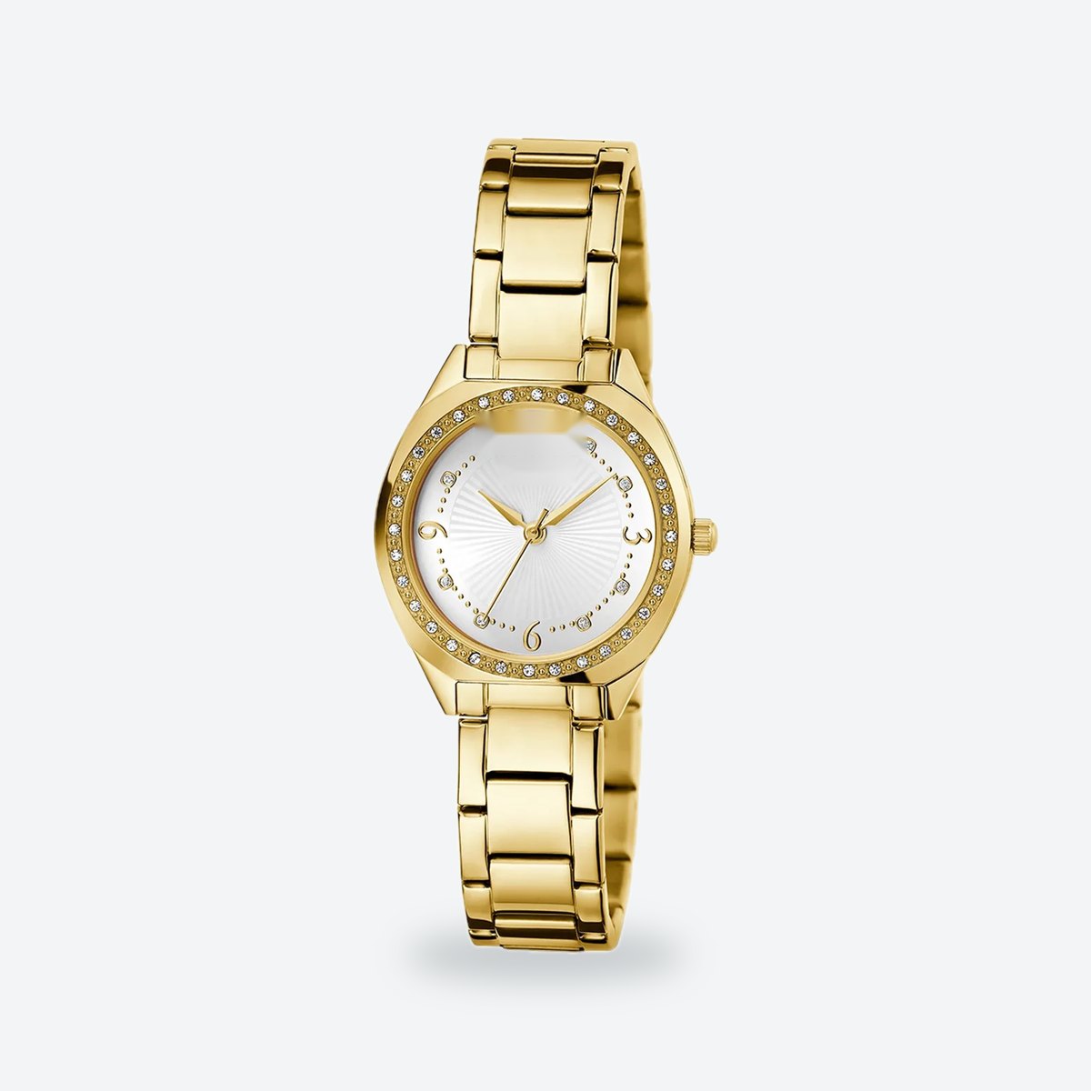 Women's 30mm White Dial Watch, Steel Bracelet, view 6