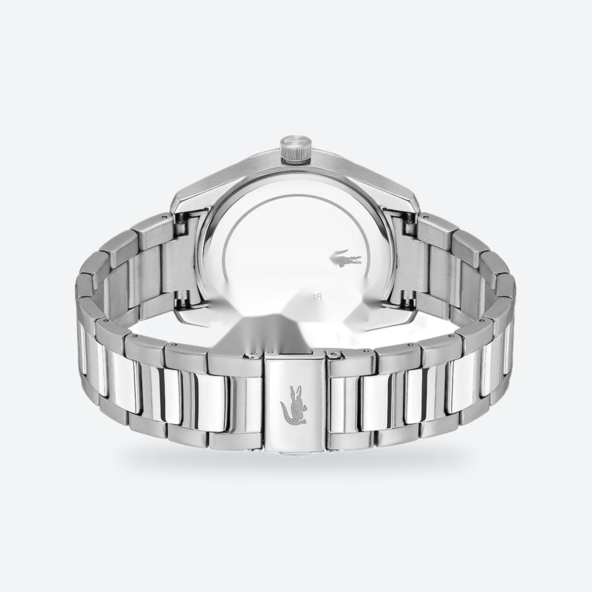 Men's 39mm White Dial Watch, Steel Bracelet, view 5