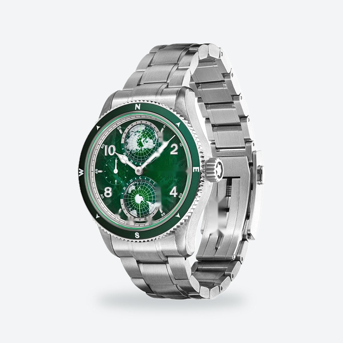 Men's 42mm Green Dial Chronograph Watch, view 5