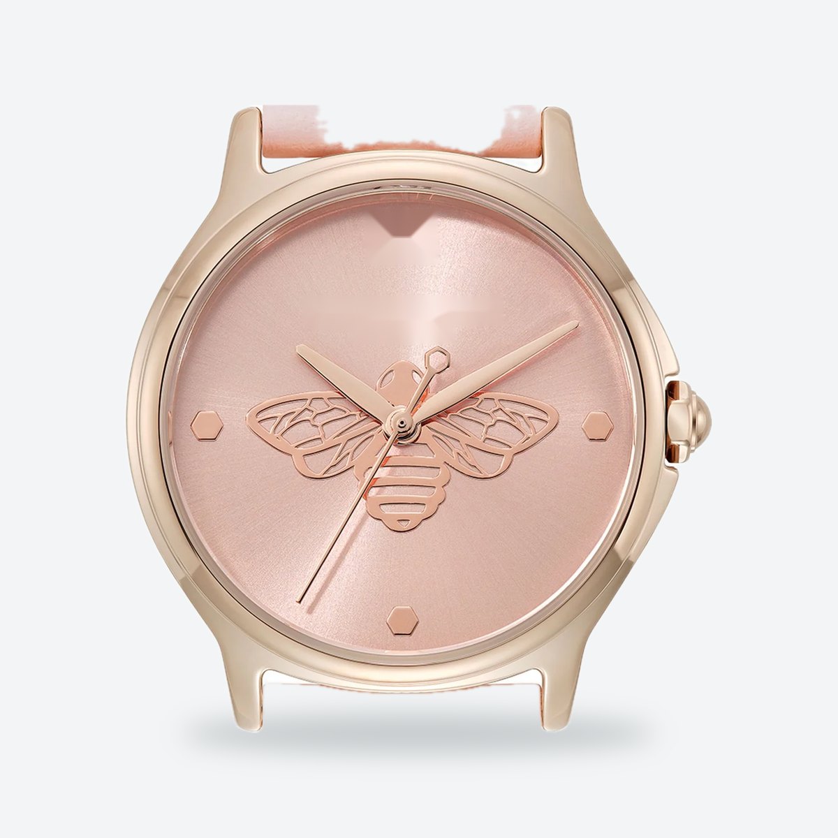 Women's 30mm Pink Dial Watch, Leather Strap, view 3