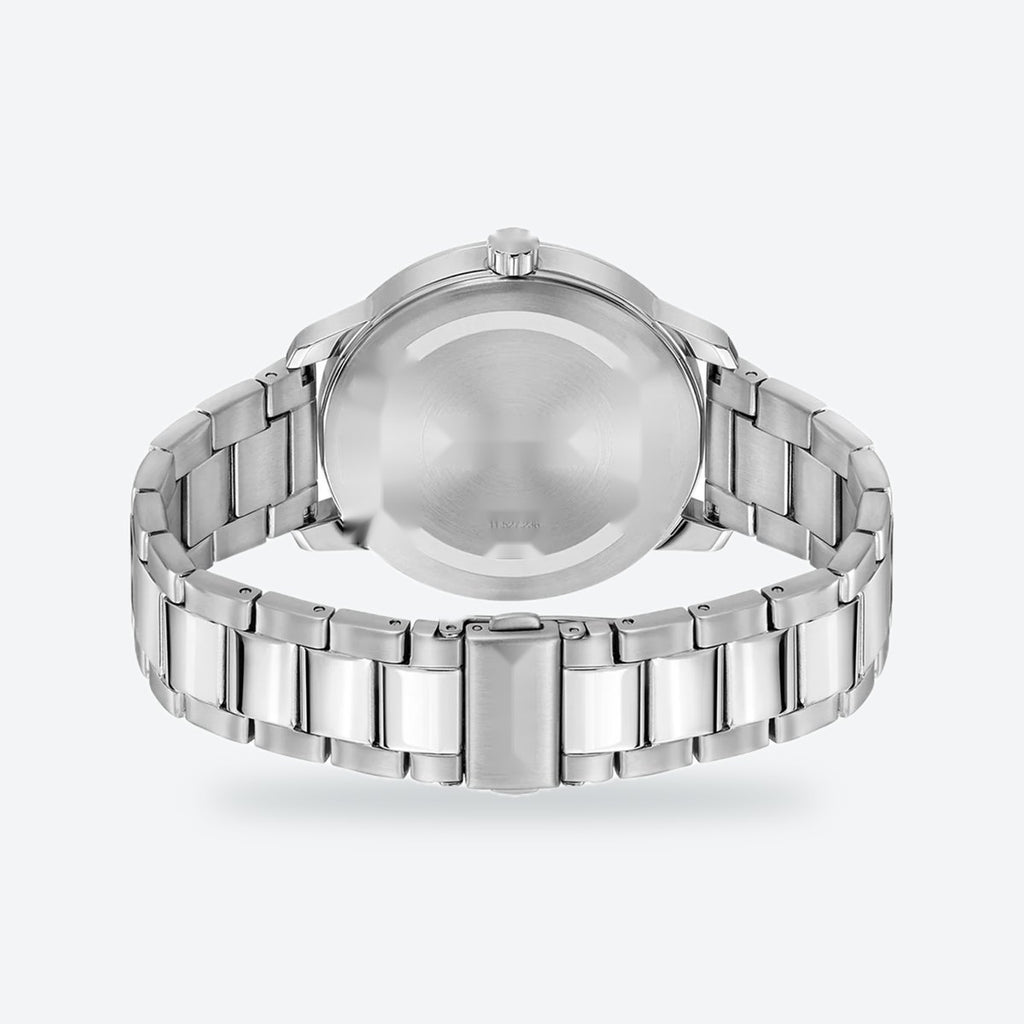 Men's 44mm Black Dial Watch, Metal Bracelet, view 4