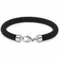 Men's Black Silicone Bracelet, view 1