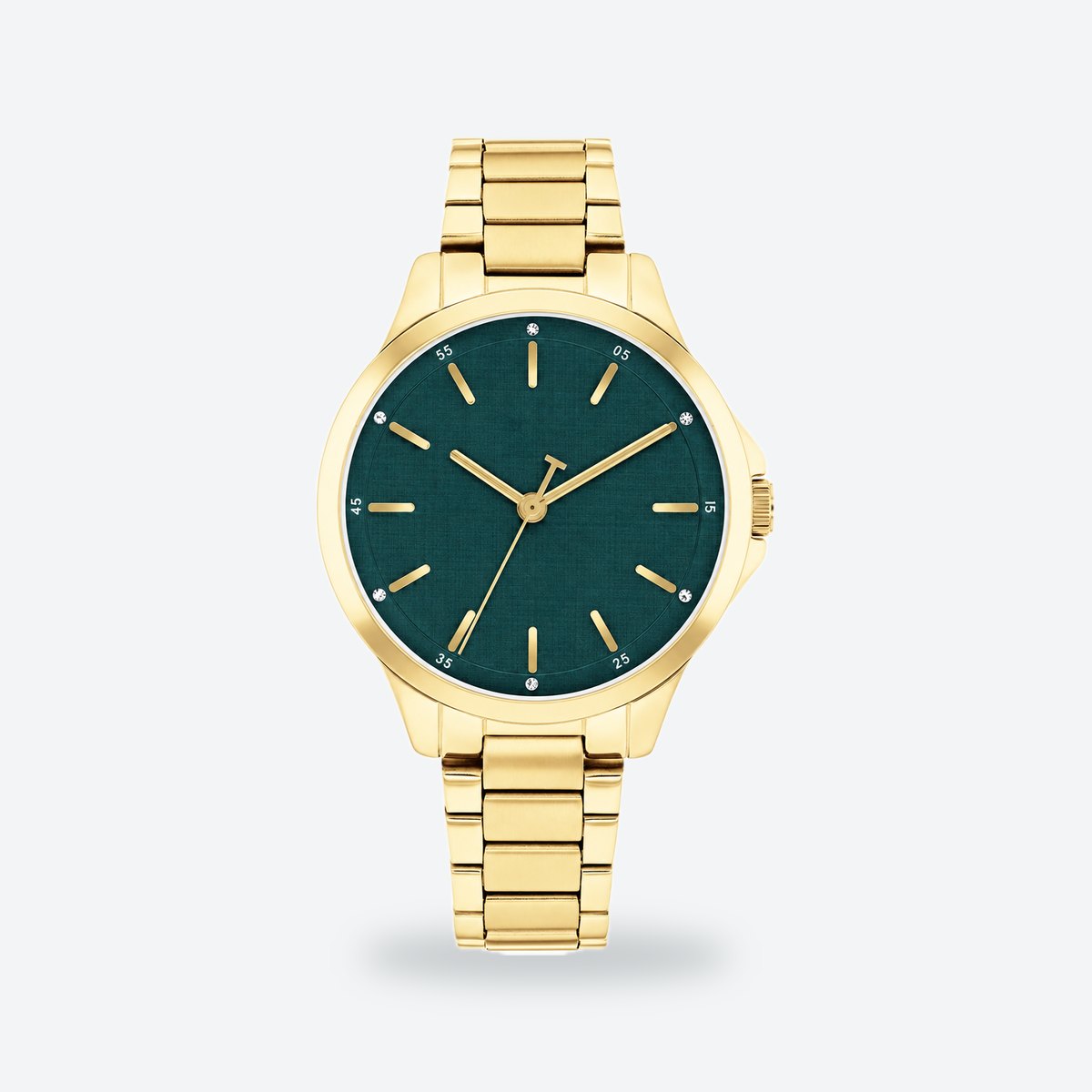 Women's 34mm Green Dial Watch, Green dial / Gold-tone