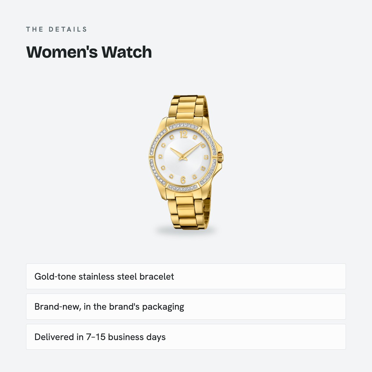 Women's Watch, details