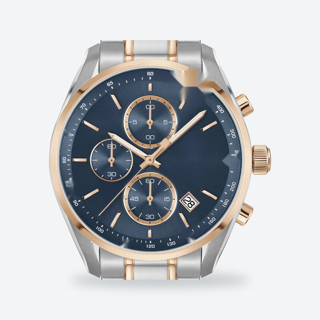 Men's 40mm Blue Dial Chronograph Watch, view 2