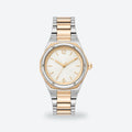 Women's 33mm Silvery White Dial Watch, Silvery white dial / Two-tone