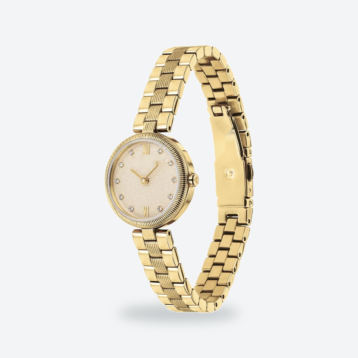 Women's 24mm Gold Dial Watch, Steel Bracelet, Style 2, view 3