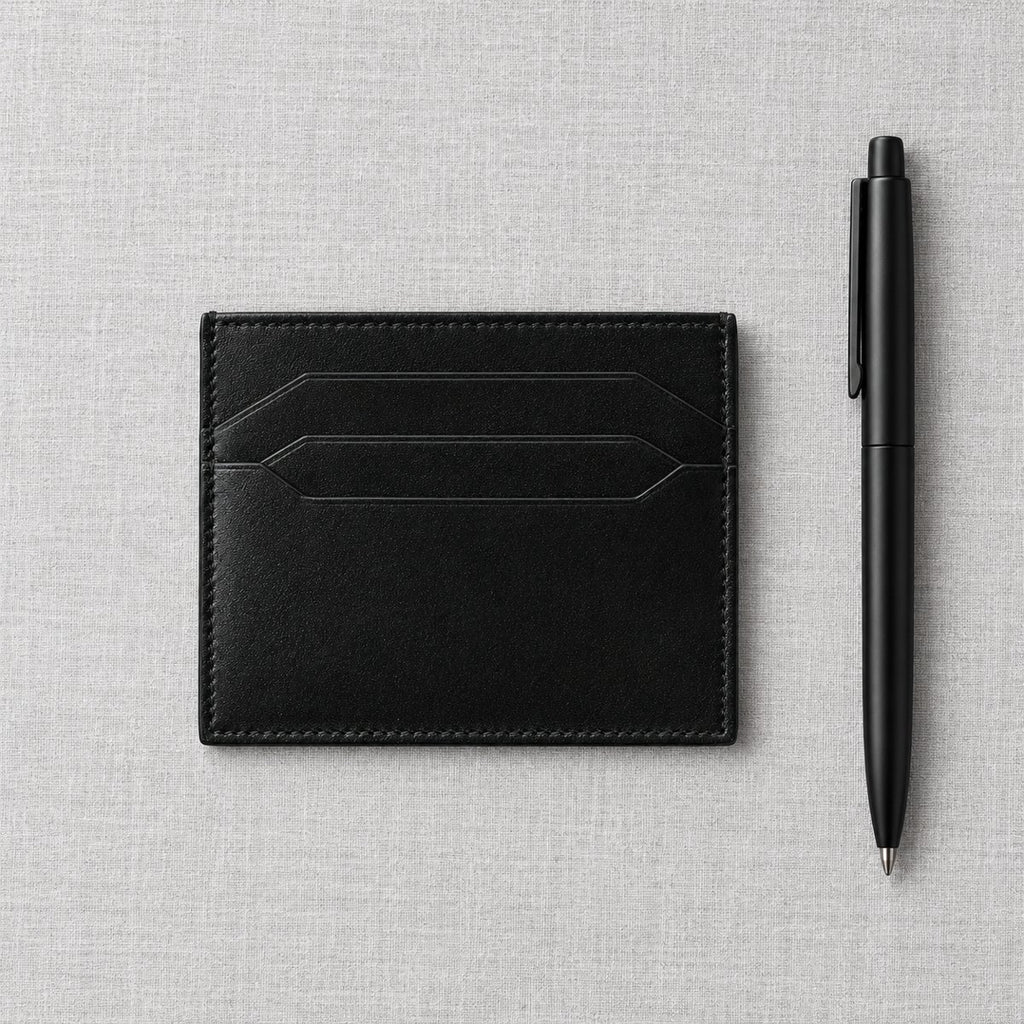 Black Leather Card Holder, view 5