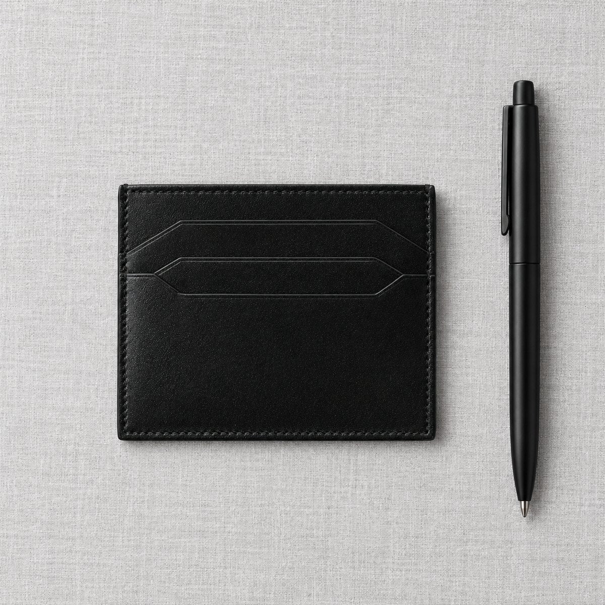 Black Leather Card Holder, view 5