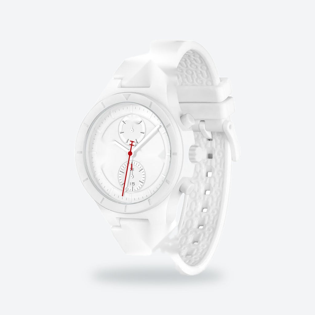 Men's 44mm White Dial Watch, view 3