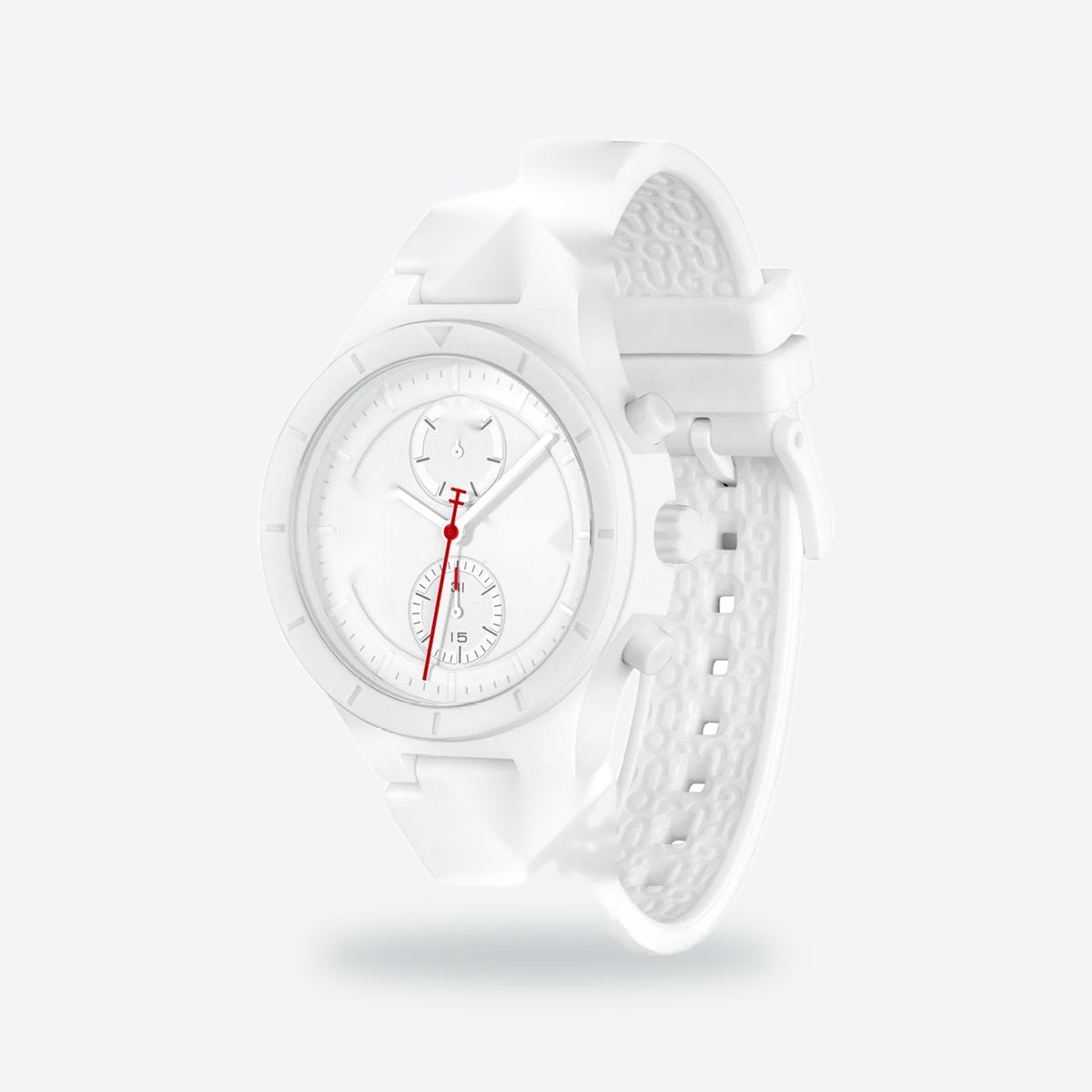 Men's 44mm White Dial Watch, view 3