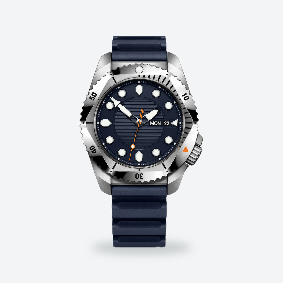 Men's 43mm Blue Dial Automatic Watch, Blue dial / Blue