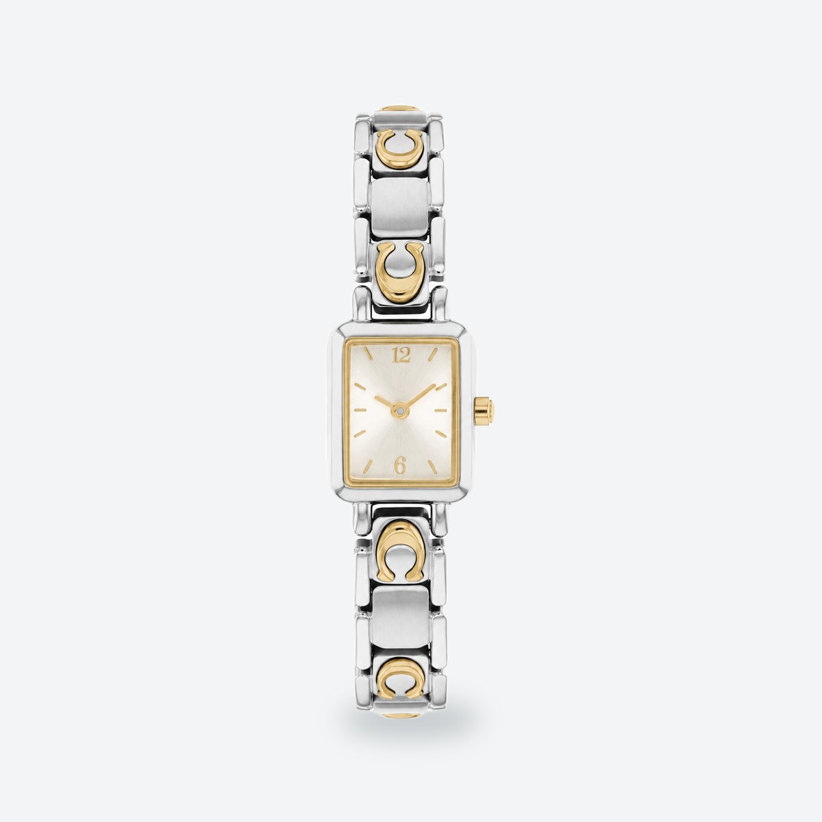 Women's 15mm White Dial Watch, White dial / Silver and gold-tone