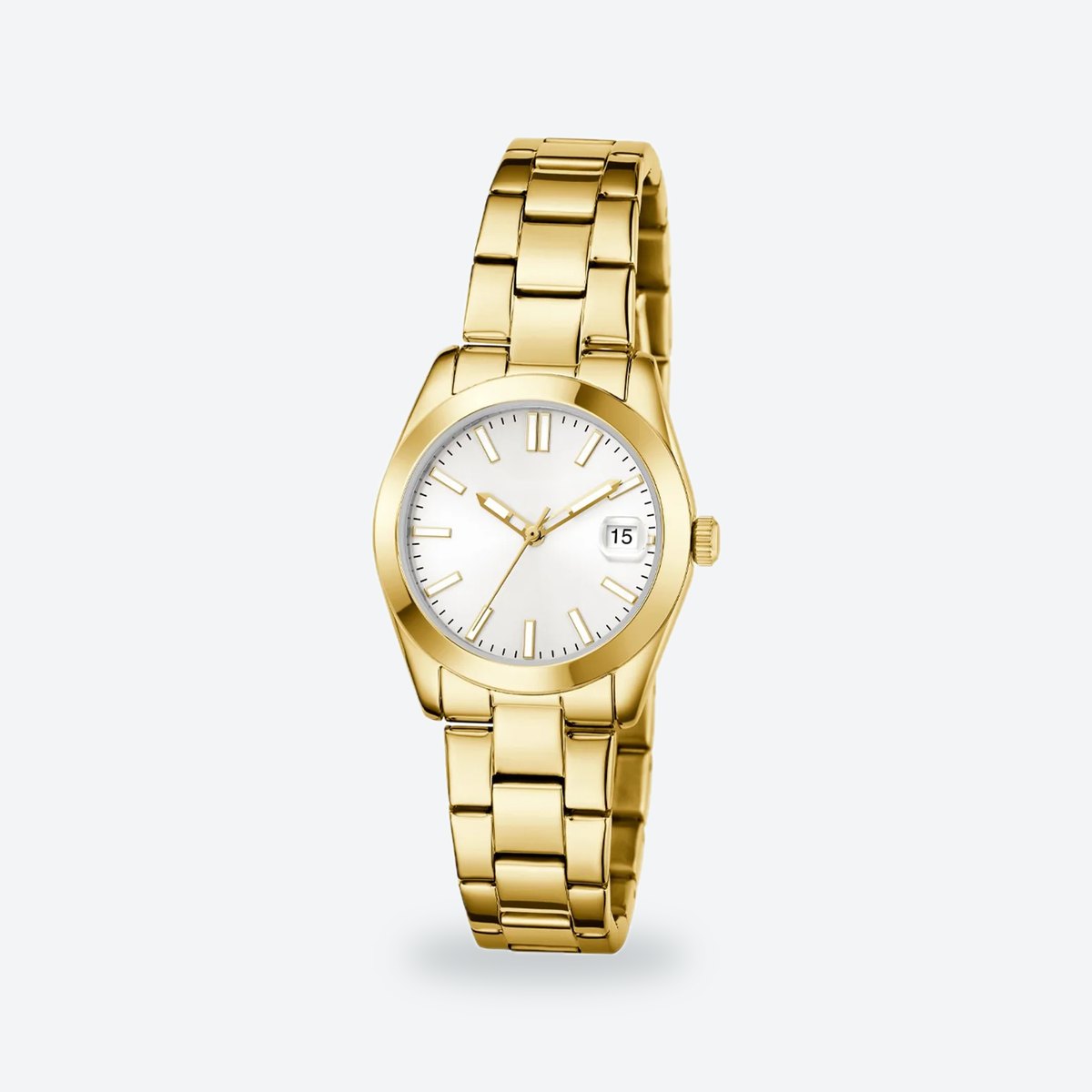 Women's 32mm White Dial Watch, Steel Bracelet, Style 2, view 6