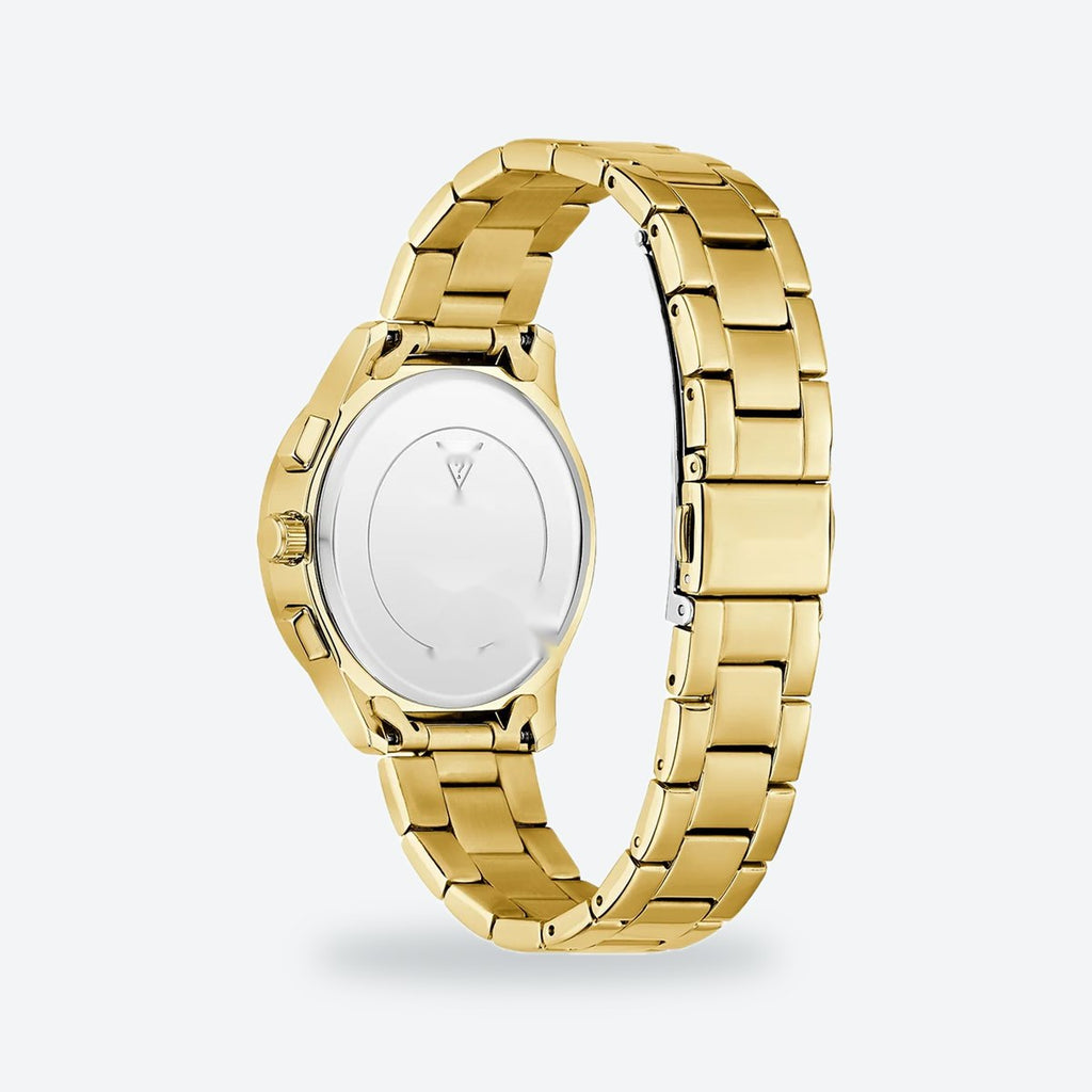 Women's 36mm Gold Dial Chronograph Watch, view 7