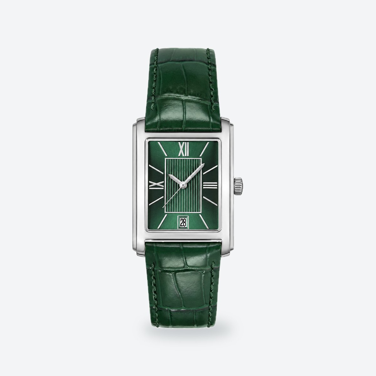 Men's 39mm Green Dial Watch, Green dial / Green