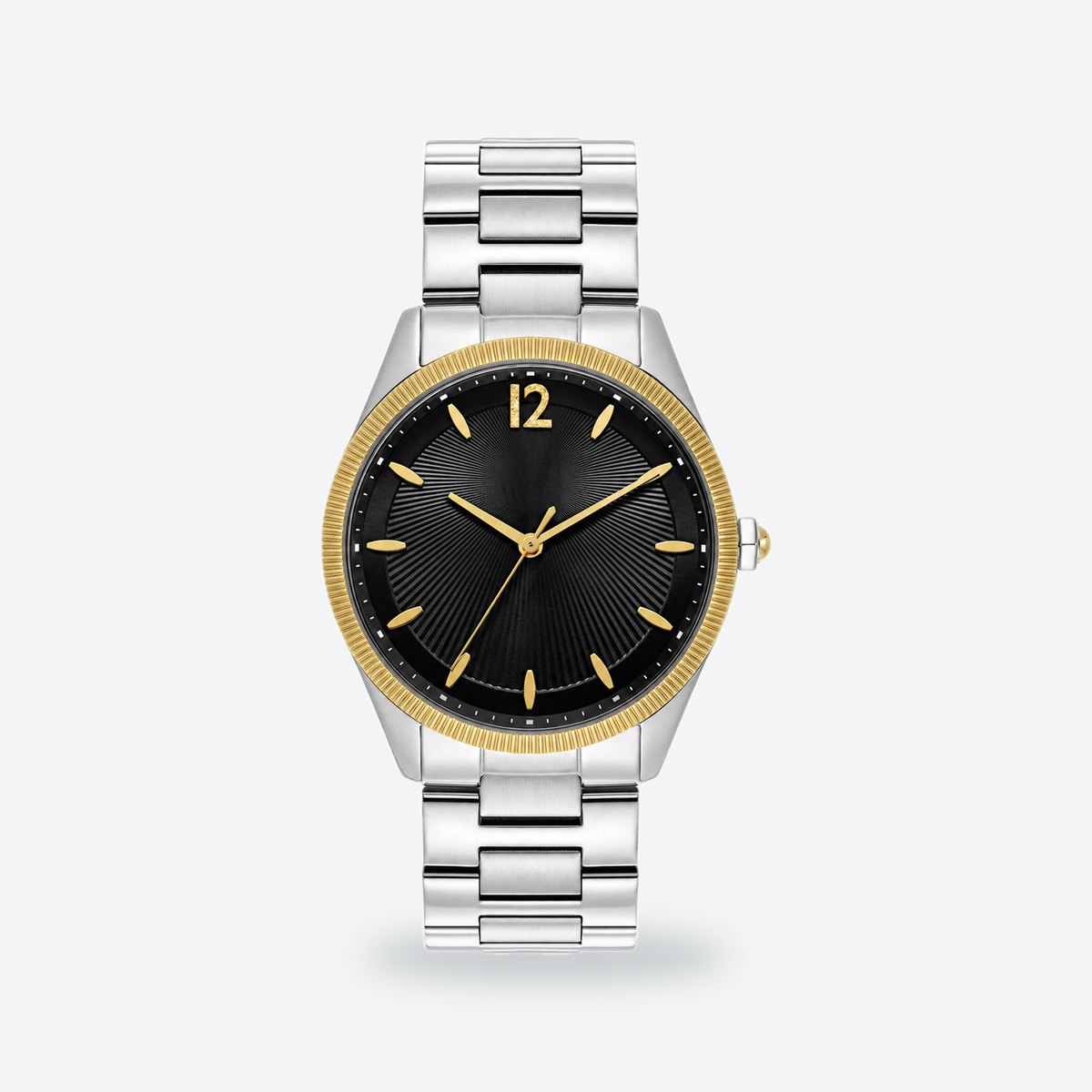 Women's 38mm Black Dial Watch, Black dial / Silver-tone